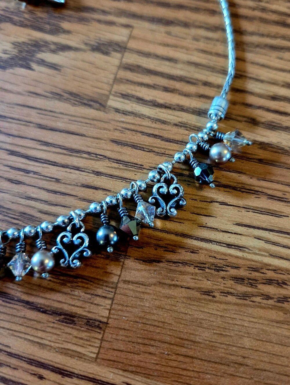 BRIGHTON "Cannes Bronze" Crystal And Silver Necklace BOHEMIAN! - Picture 2 of 10